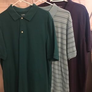 Lot of 3 Croft & Barrow polo shirts